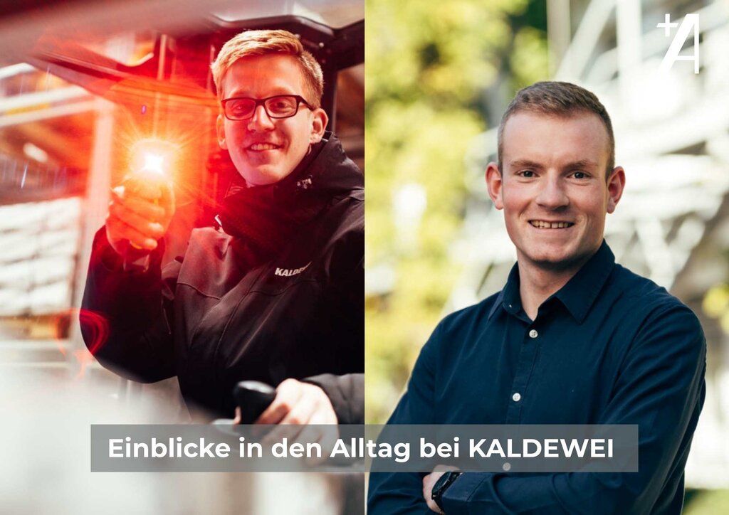 zwei zufriedene Mitarbeiter Collagenbild