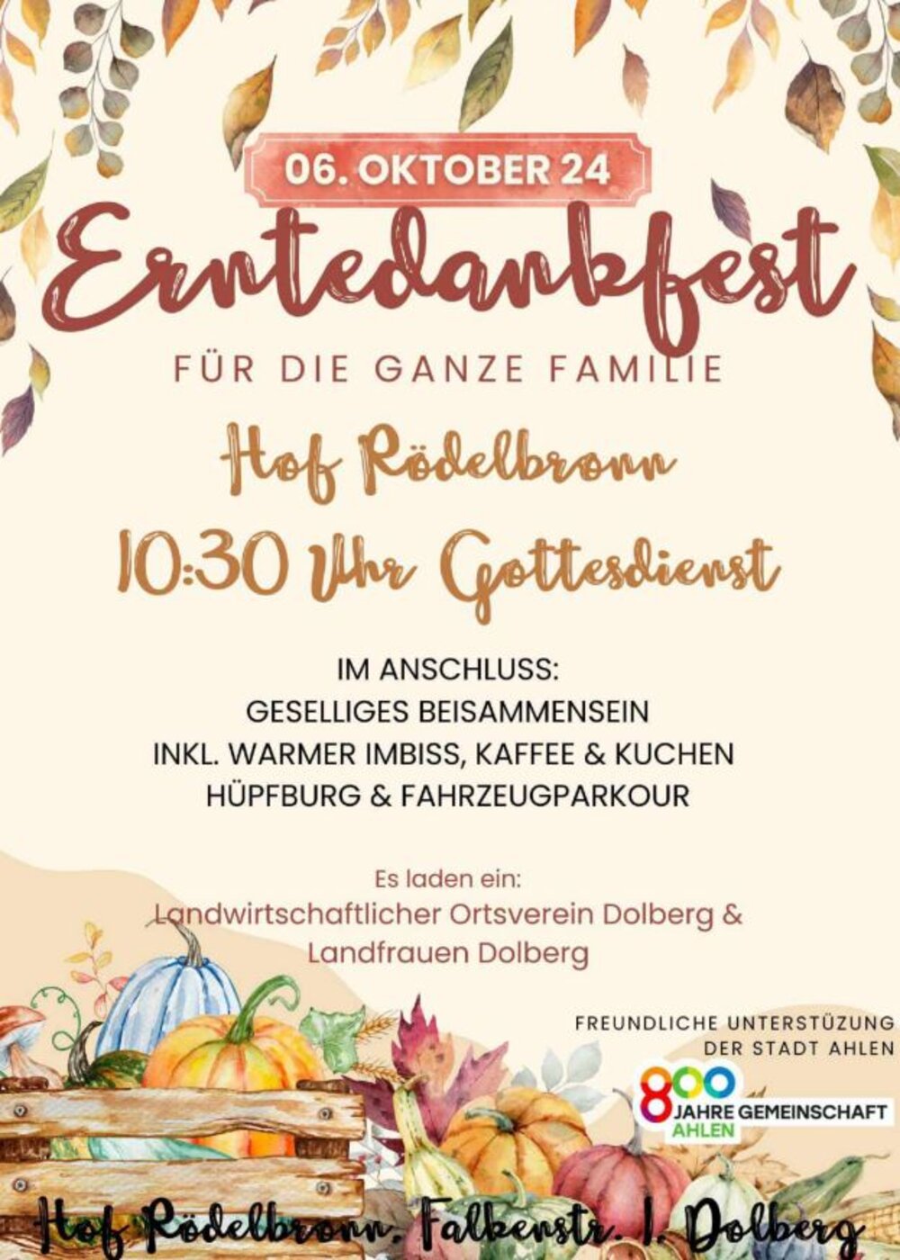 Foto: Erntedankfest in Dolberg