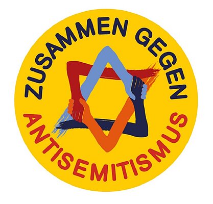 Foto: Logo "Zusammen gegen Antisemitismus"