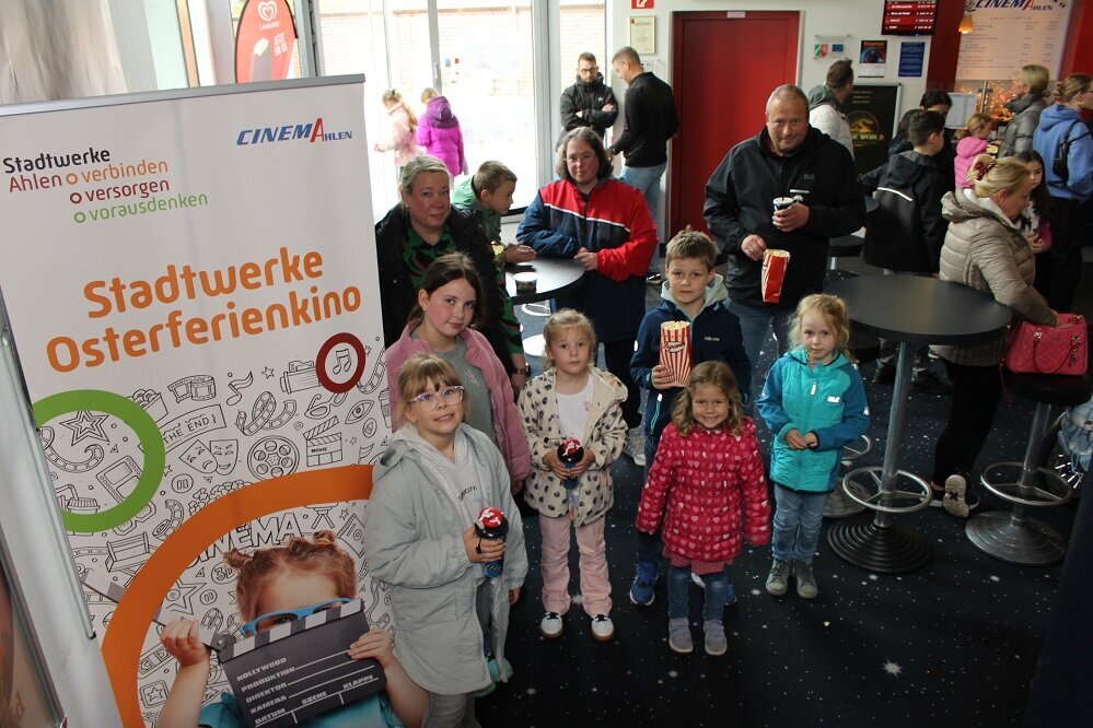 Osterferienkino der Stadtwerke Ahlen bringt Kinderaugen zum Strahlen