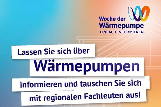 Plakat: Alle Infos über die Woche der Wärmepumpe