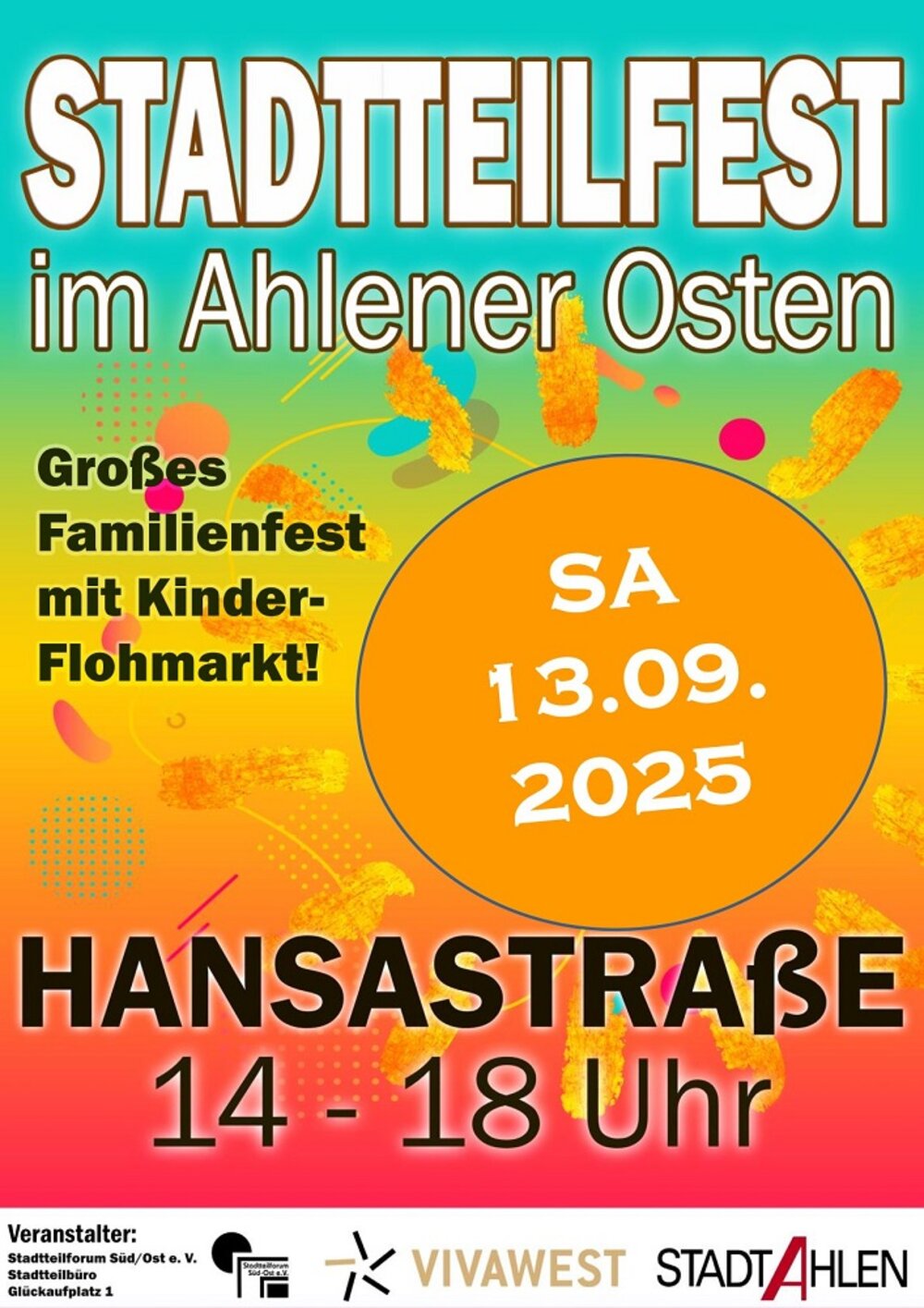 Foto: Plakat Stadtteilfest 2025