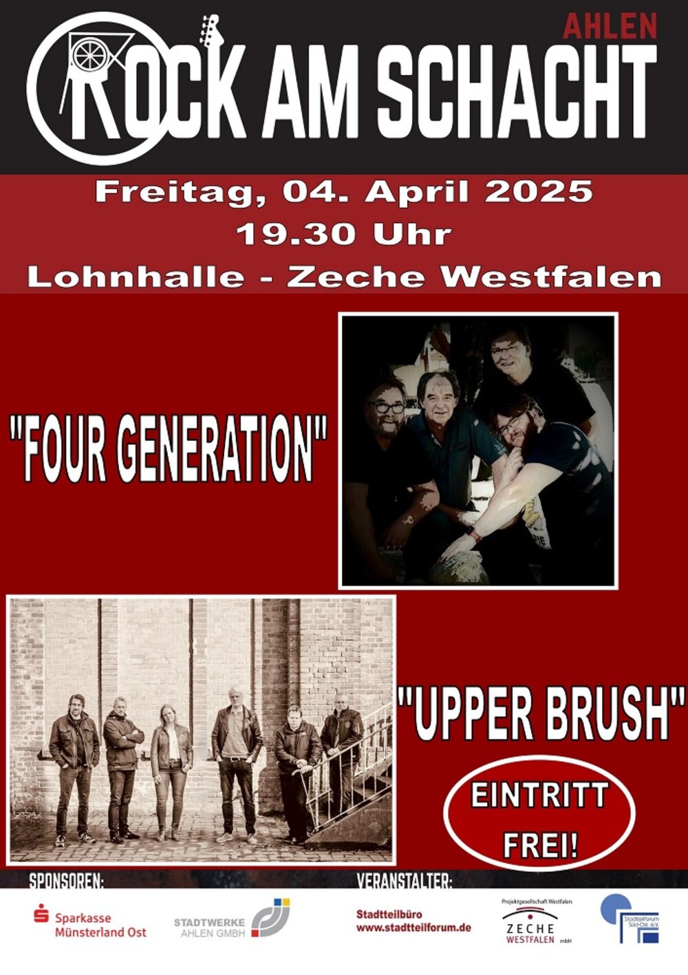 Foto: Plakat Rock am Schacht April 2025