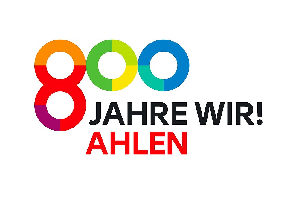 Logo: 800 Jahre wir! Ahlen