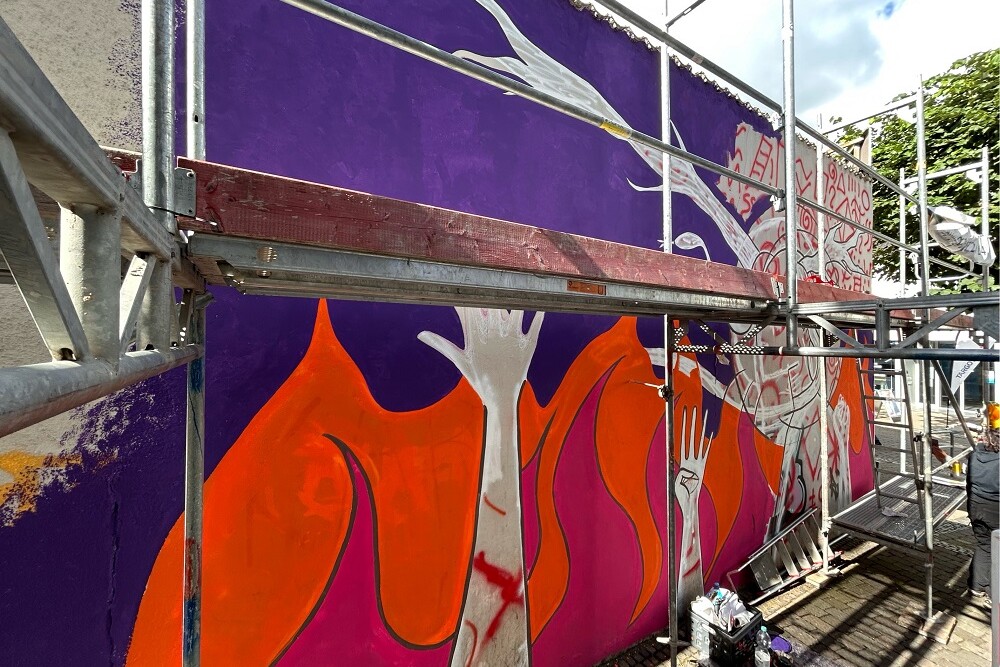 Ein Mural gegen die Angst