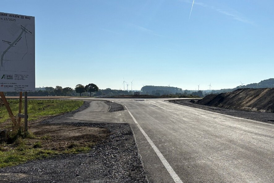 Freie Fahrt über den Kreisverkehr Alte Beckumer Straße