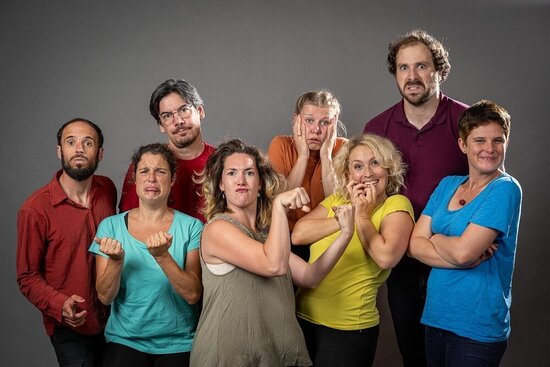 Die Theater-Improvisationsgruppe „7Wiesen“ lädt ein zum Workshop.