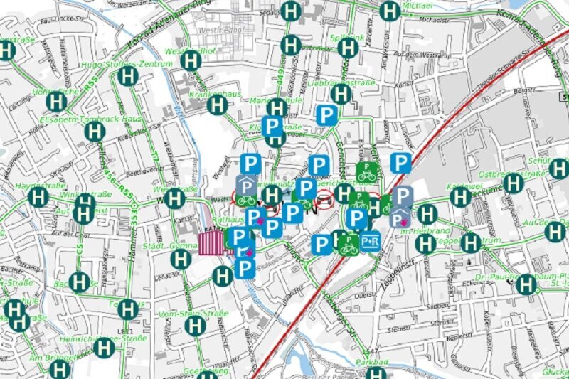 Parken in der Innenstadt