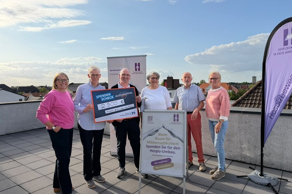 Spendenübergabe des LC Ahlen Münsterland an das Hospiz