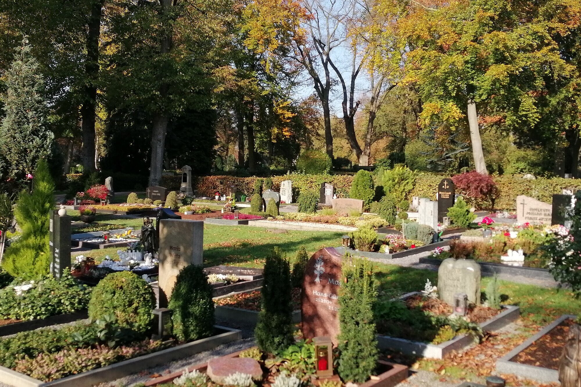 Foto: Westfriedhof Gräber