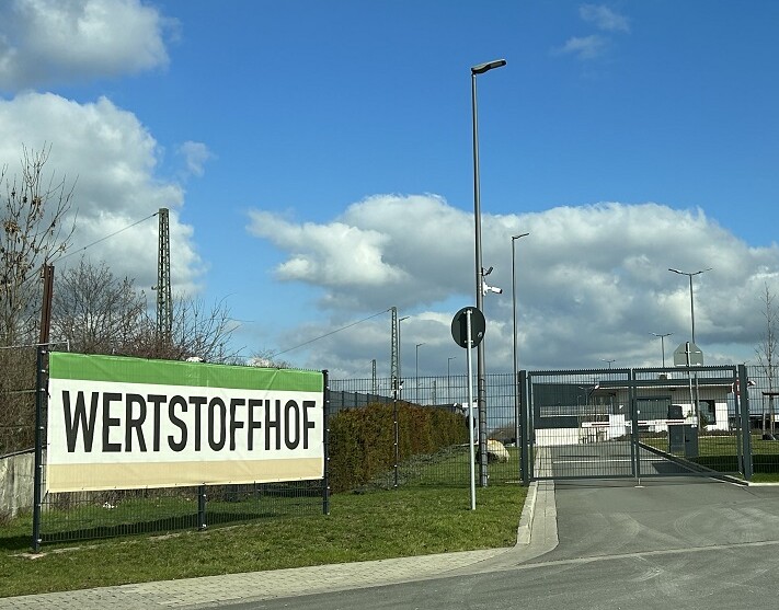 Foto: Eingang Wertstoffhof