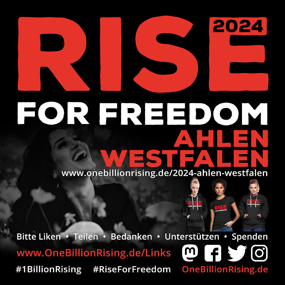 Foto: Plakat One Billion Rising Ahlen 2024