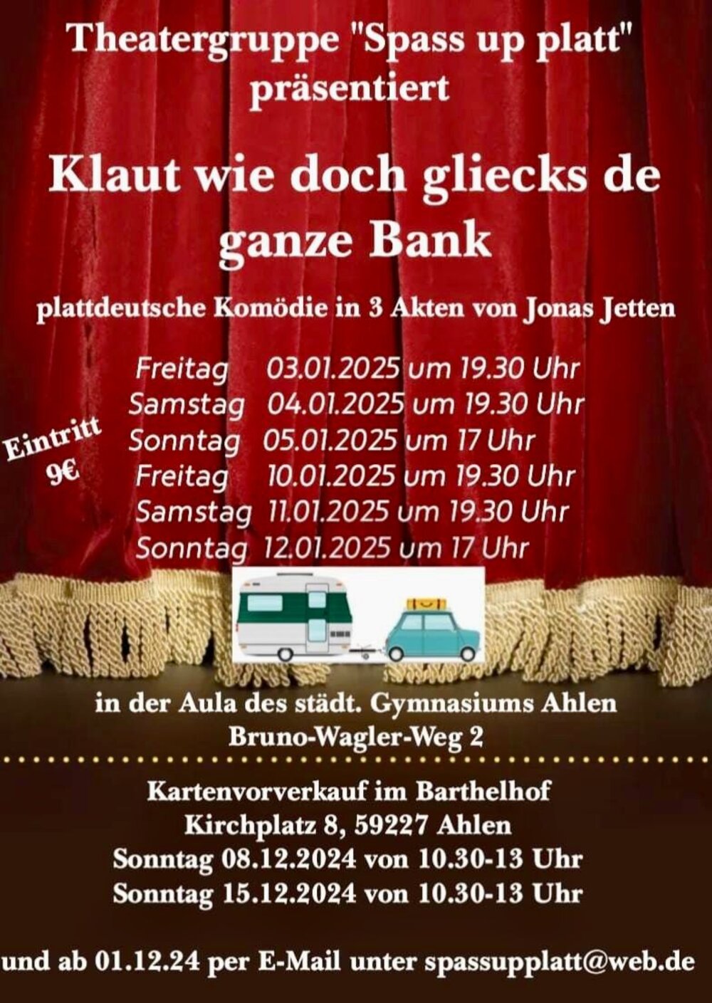 Foto: Plakat "Klaut wie doch gleicks de ganze Bank"