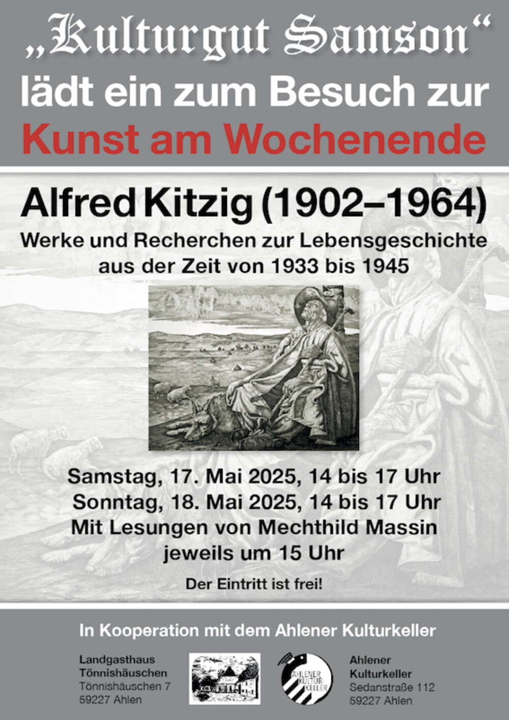 Foto: Plakat Kunst am Wochenende